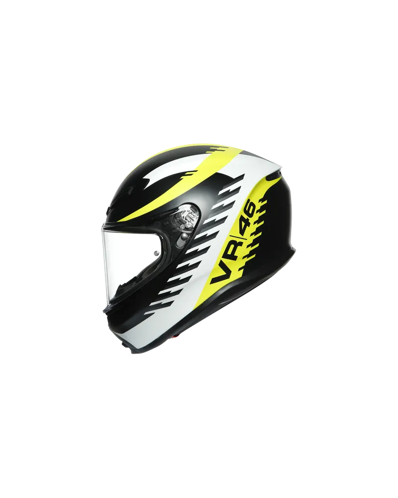 AGV K6 RAPID 46 MATT BLACK/WHITE/YELLOW XL