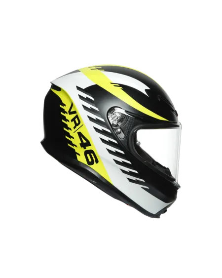 AGV K6 RAPID 46 MATT BLACK/WHITE/YELLOW XL
