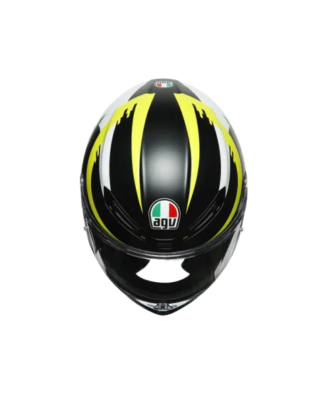 AGV K6 RAPID 46 MATT BLACK/WHITE/YELLOW L
