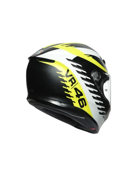 AGV K6 RAPID 46 MATT BLACK/WHITE/YELLOW L