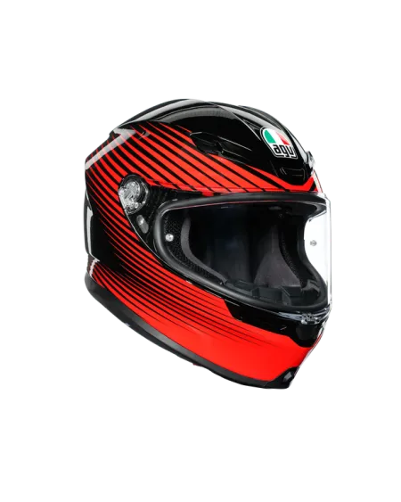 AGV K6 RUSH BLACK/RED ML