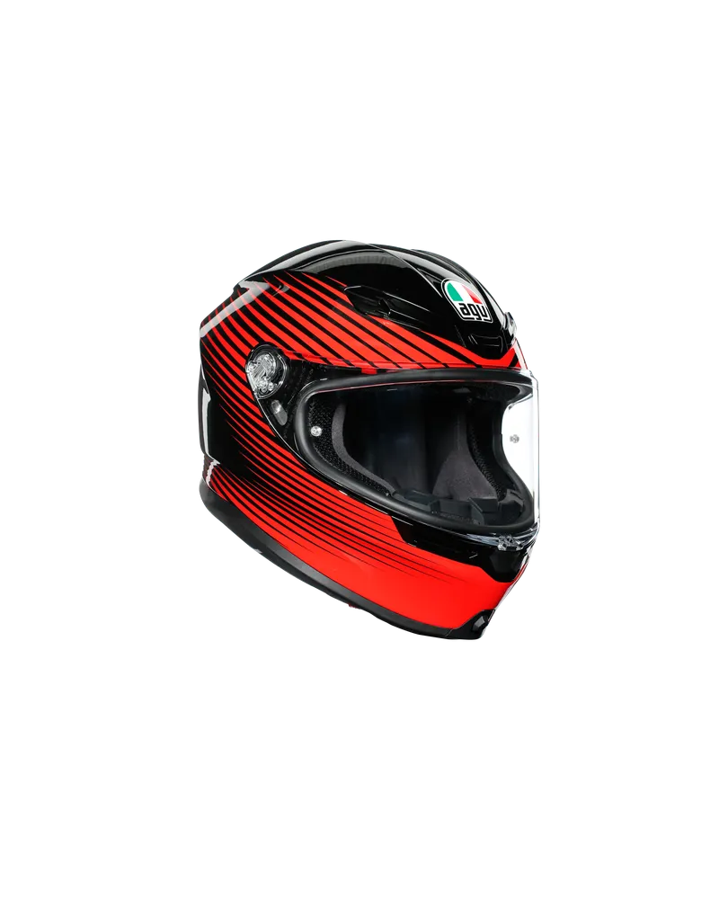 AGV K6 RUSH BLACK/RED ML
