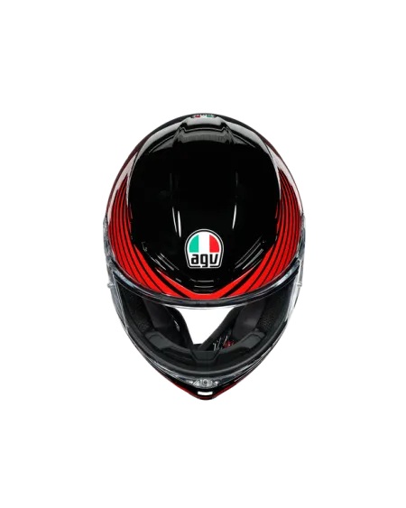 AGV K6 RUSH BLACK/RED ML